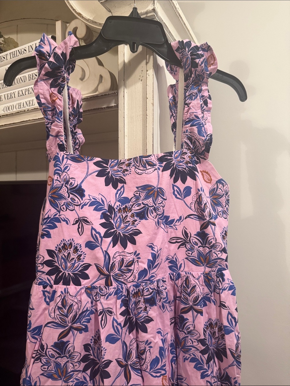 J. Crew Floral Ruffle Square Neck Smocked Midi Dress - Picture 8 of 13